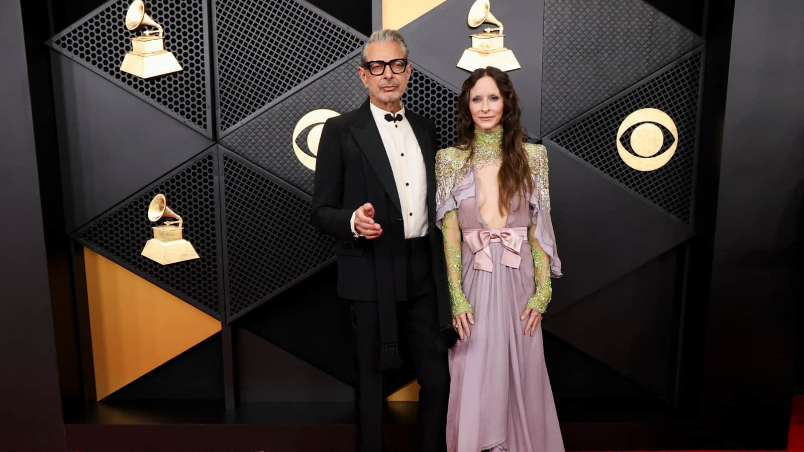 Jeff Goldblum and his wife Emilie Livingston pose at the red carpet during the 68th Annual Grammy Awards in Los Angeles. (Photo: Reuters) 