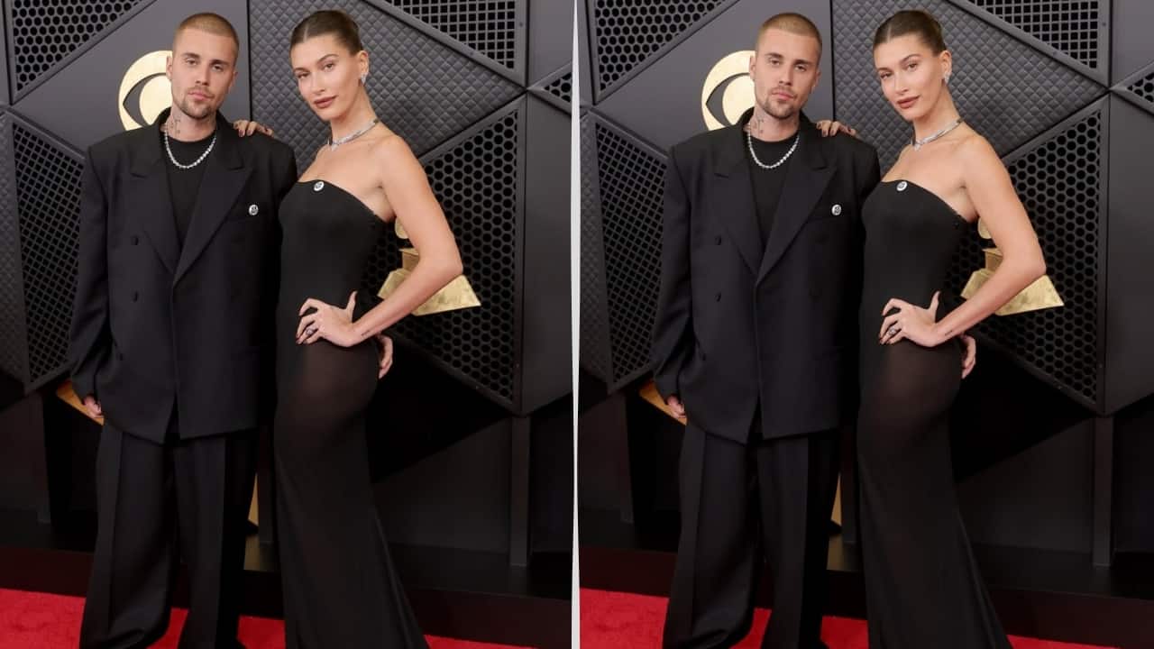 <strong>Hailey Bieber</strong><br />Hailey graced the Grammy red carpet with Justin Bieber and their coordinated looks have become a talking point. She wore a custom jersey bustier dress by Alaia. An off-shoulder gown, she three on some jewel pieces to round off the look in absolute style. With hair parted in the middle, Hailey tied her hair in a sleek bun. (Picture Credit: Instagram)