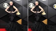 <strong>Lady Gaga</strong><br />Doesn't she look like a goddess in this gown? This black number is a custom feathered mermaid gown by designer Matières Fécales. Everyone has been admiring her look, and rightly so! It flatters her body completely. What's interesting to note is that it is a no-accessory look. (Picture Credit: Instagram)