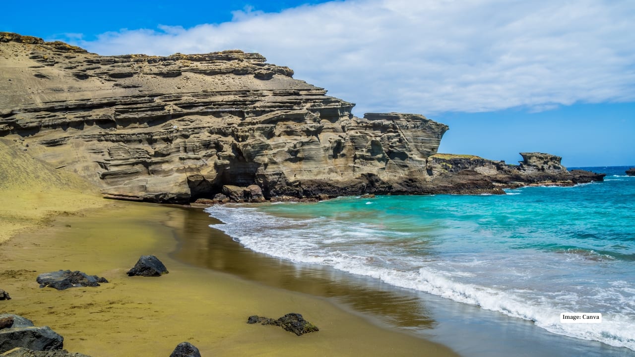 <strong>5. Papakōlea Green Sand Beach – Big Island, Hawaii</strong><br />One of only four green sand beaches in the world, Papakōlea’s olive-colored sand comes from olivine crystals. Its remote location and striking color make it an unforgettable experience.