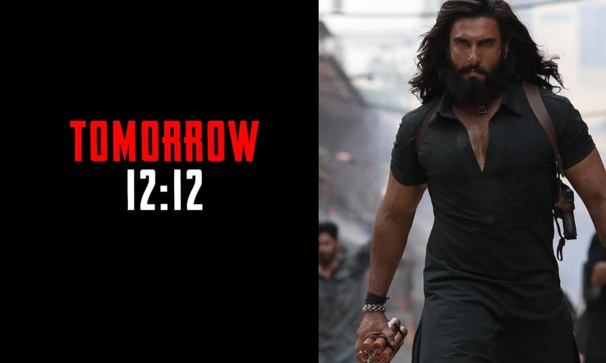 Ranveer Singh fuels anticipation for Dhurandhar 2 with cryptic “ Tomorrow 12:12” teaser hint