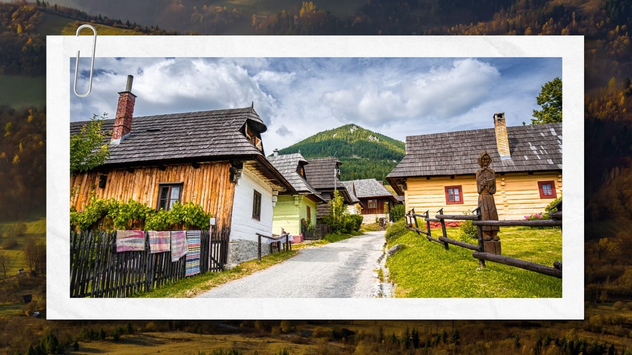 This UNESCO village in Slovakia is famous for timeless folk architecture and stunning mountain views
