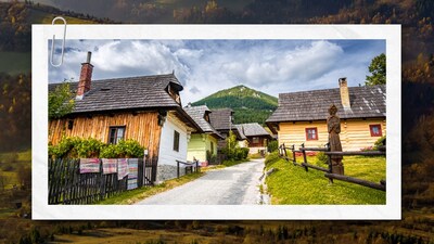Vlkolínec, a UNESCO World Heritage village in Slovakia, offers a rare glimpse into centuries-old folk architecture set against the dramatic backdrop of the Veľká Fatra mountains.