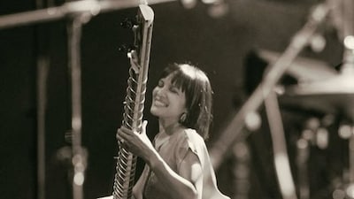 Along with her note, she posted a series of photographs from her recent performances, featuring moments of her playing the sitar on stage.
