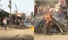 Watch: Bihar woman shockingly cremated on road as shops, temple block access to crematorium