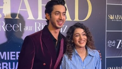 RJ Mahvash arrives with actor Mihir Ahuja at Mumbai event