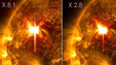 Sun unleashes four powerful flares in two days. (Image: NASA)