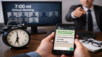 Gen Z vs toxic boss: WhatsApp chat over 6:30 am office demand for virtual meeting goes viral