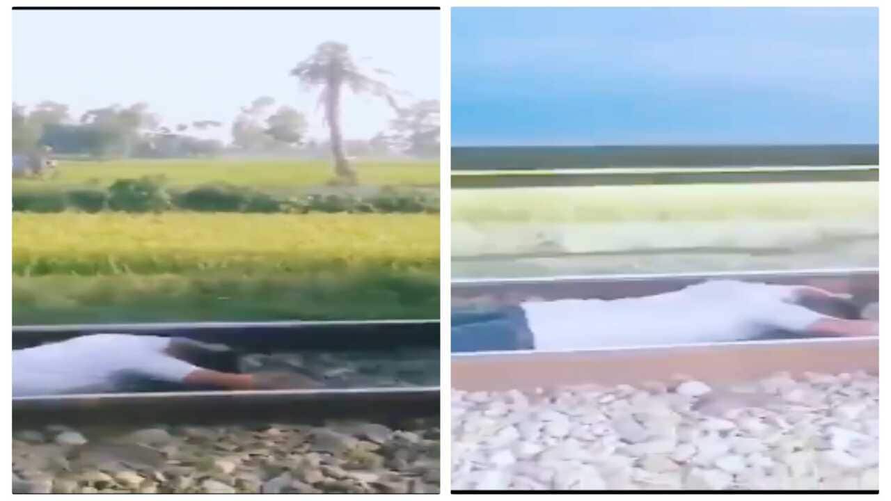 Man sleeps under moving train for viral video, Hyderabad's top cop issues stern warning