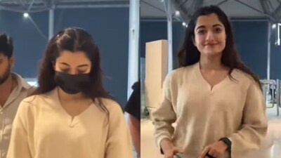 In a paparazzi video that has been circulating on social media, Rashmika is seen arriving at the airport and warmly waving at fans who were calling out her name.