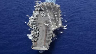 US downs Iranian drone near carrier