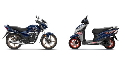 Honda Shine 125 Limited Edition (left) and Honda Dio 125 X-Edition (right)