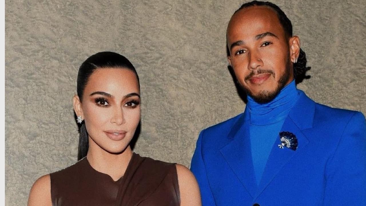 Kim Kardashian dials up glam quotient on a dinner date with F1 champion Lewis Hamilton, wears sheer black catsuit