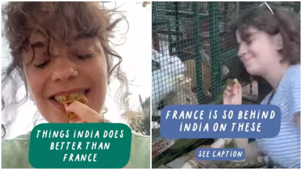 French woman in India lists areas where she believes country is better than France. Watch