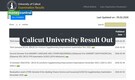 Calicut University Result 2025 Out for Various Courses at results.uoc.ac.in; Link Here