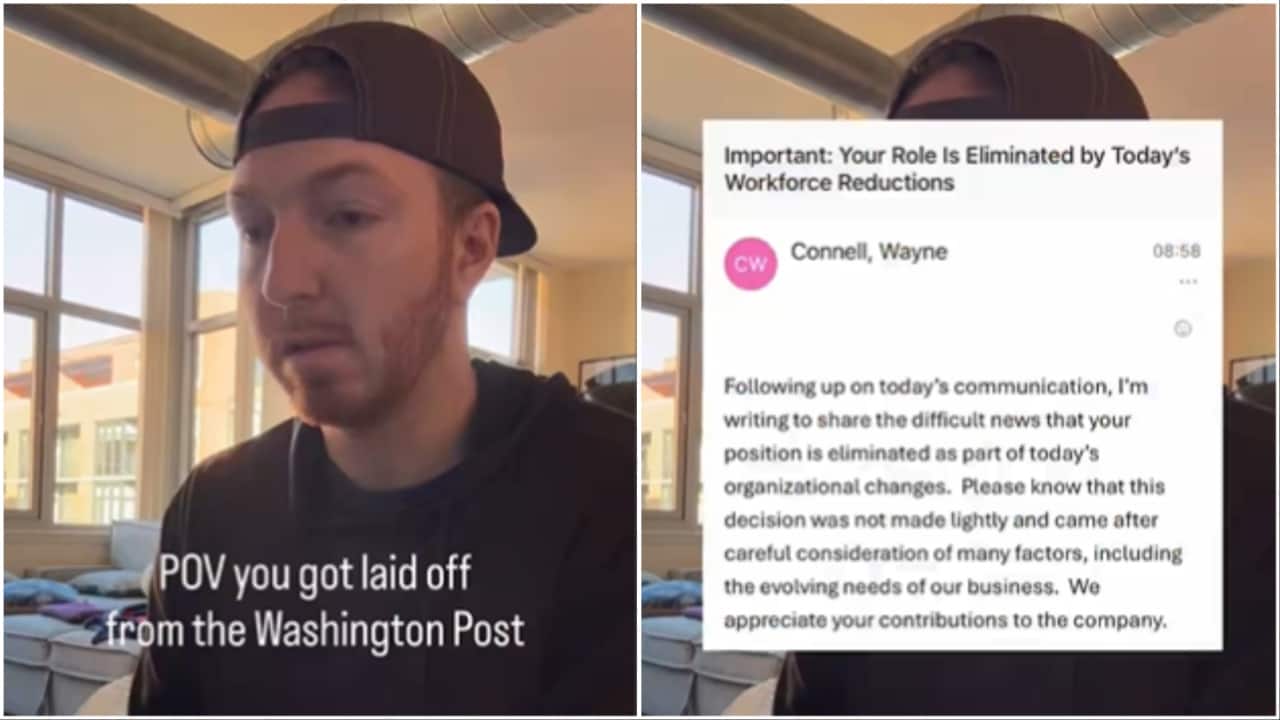 Journalist shares video of being laid off by 'The Washington Post' via Zoom call: 'Sad and angry'