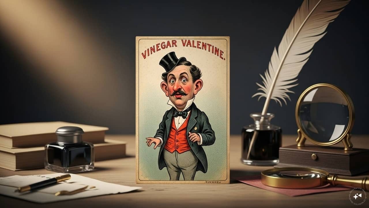 Heard of Vinegar Valentines? When postcards were sent not to woo but to insult and mock