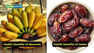 Health benefits of bananas and dates: Keep your digestion healthy with smart diet choices (Images: Canva)