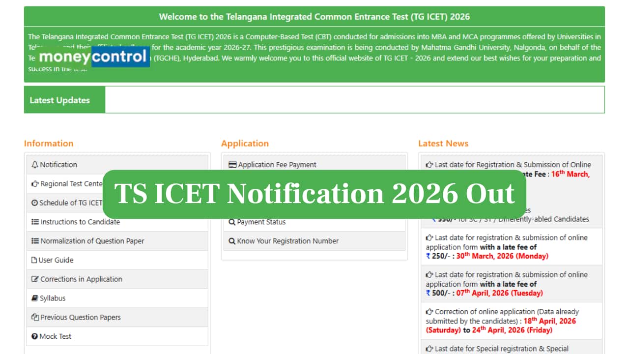 TS ICET Notification 2026 Out at icet.tgche.ac.in, Check Direct Link and Details Here
