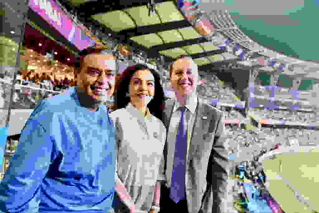 Ambanis meet US Ambassador Sergio Gor at Mumbai T20 World Cup clash