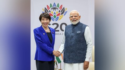 Prime Minister Narendra Modi with Japanese PM Sanae Takaichi ( Image: MEA) 