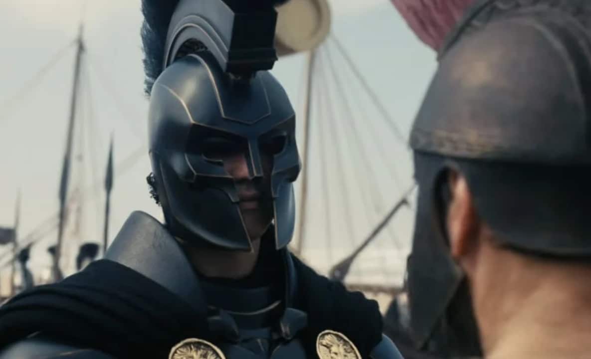 Will The Odyssey debut its official trailer during the main Super Bowl LX broadcast?