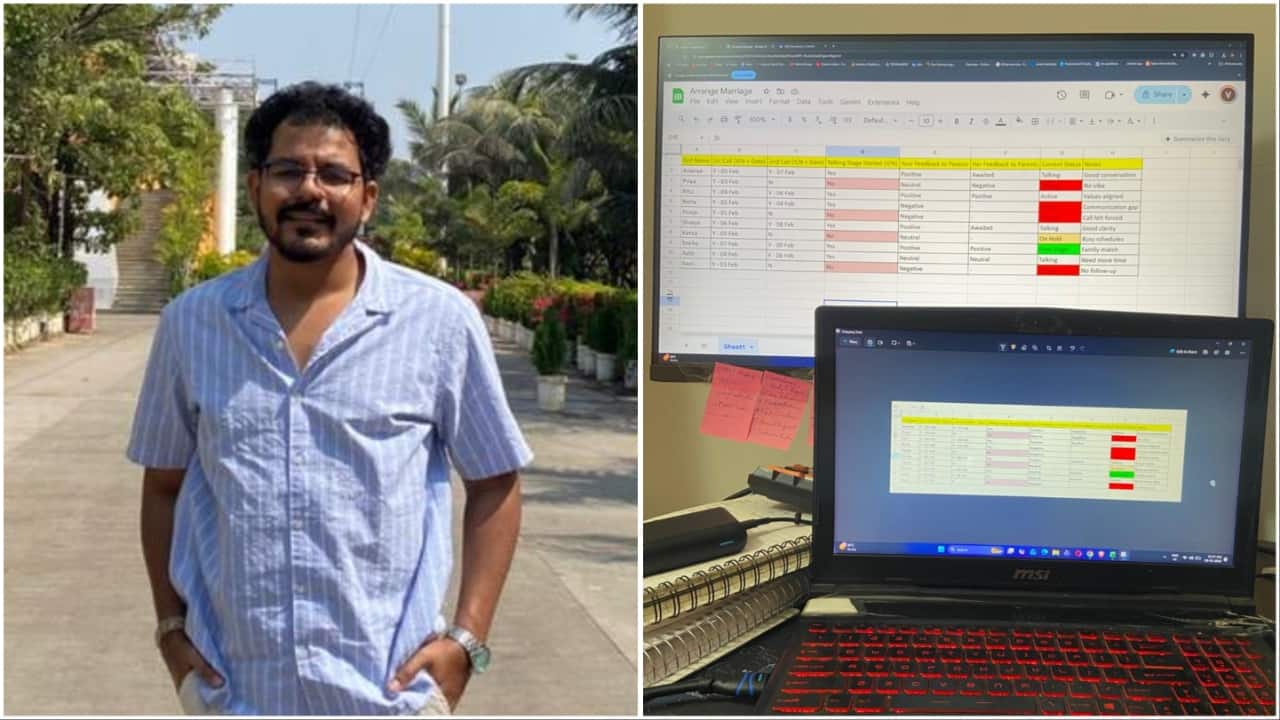 Pune man creates viral 'arranged marriage' Excel sheet to track matches: 'Did it for my parents'