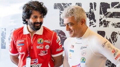 Sivakarthikeyan meets 'inspiring' Ajith Kumar at Yas Marina Circuit during Asian Le Mans Series race, shares pics