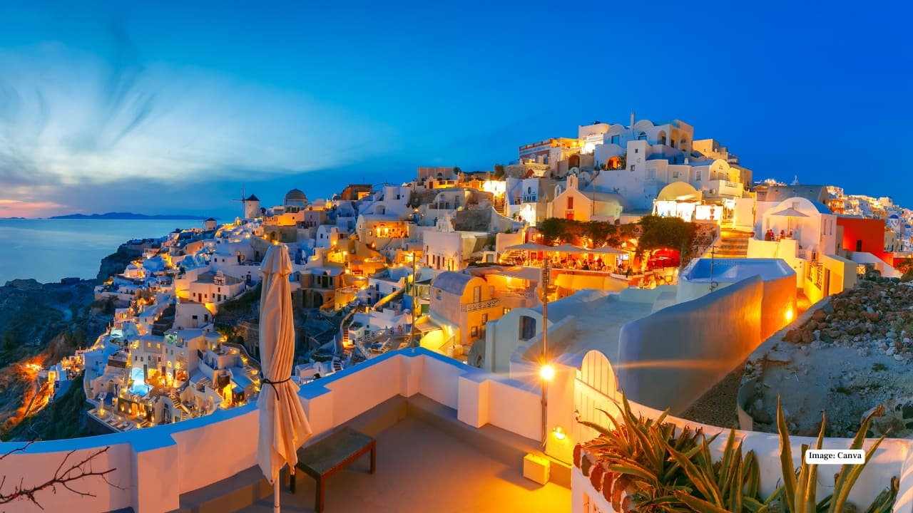 6. Santorini, Greece Santorini remains a classic Valentine’s dream destination. Whitewashed homes, blue-domed churches and dramatic sunsets from Oia continue to dominate couple feeds, with proposal reels and slow-motion sunset clips clocking millions of views in 2026. What to explore: Oia sunset points, Fira cliff walks, infinity pools, wine-tasting tours, caldera viewpoints.