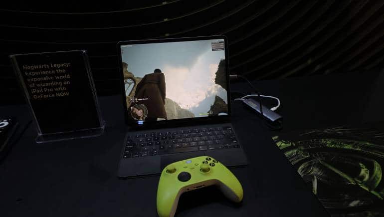 GeForce Now on tablet