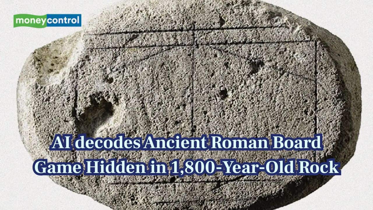 This rock is actually a game! AI reveals 1,800-year-old Roman board game mystery