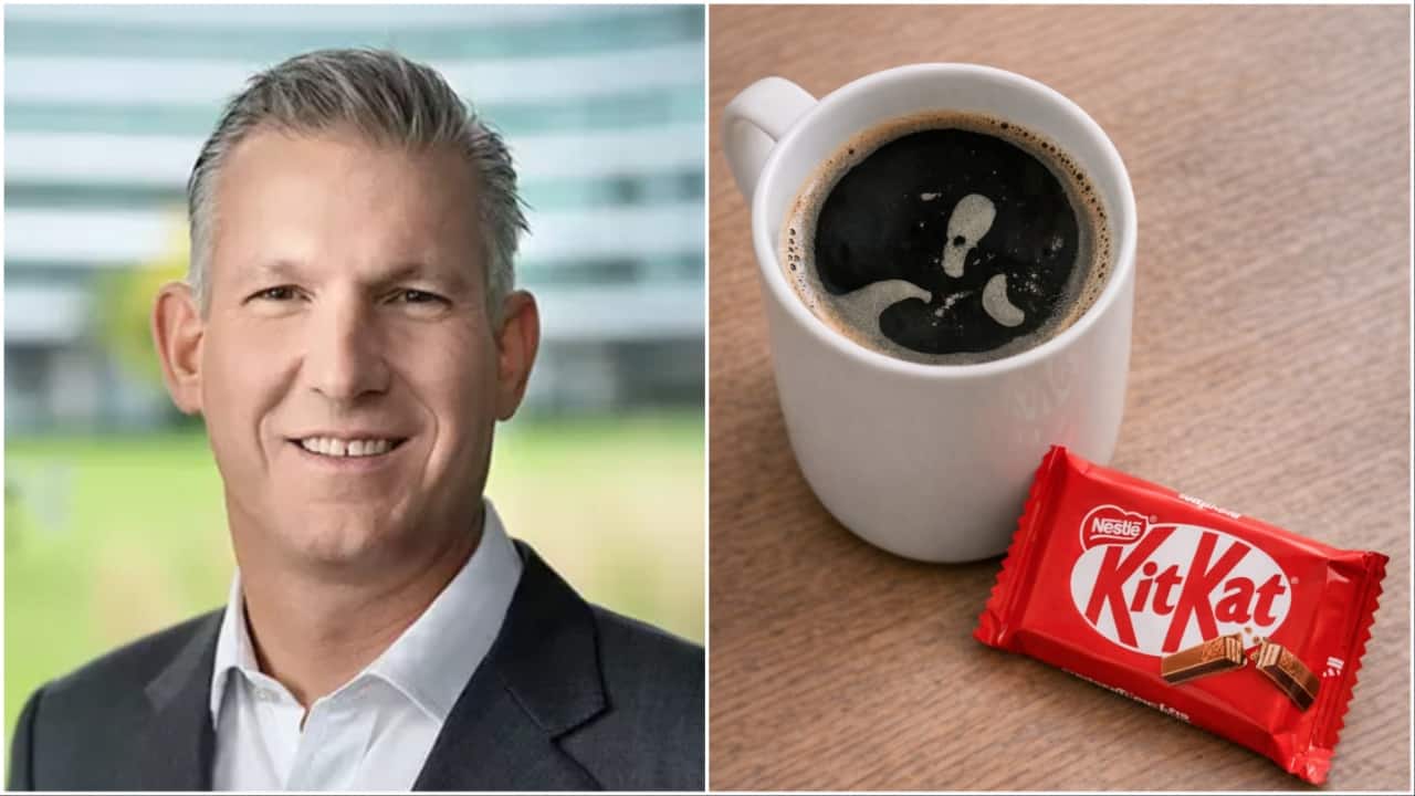 Nestlé CEO says he powers through the day with 8 black coffees, 'sometimes with a KitKat'