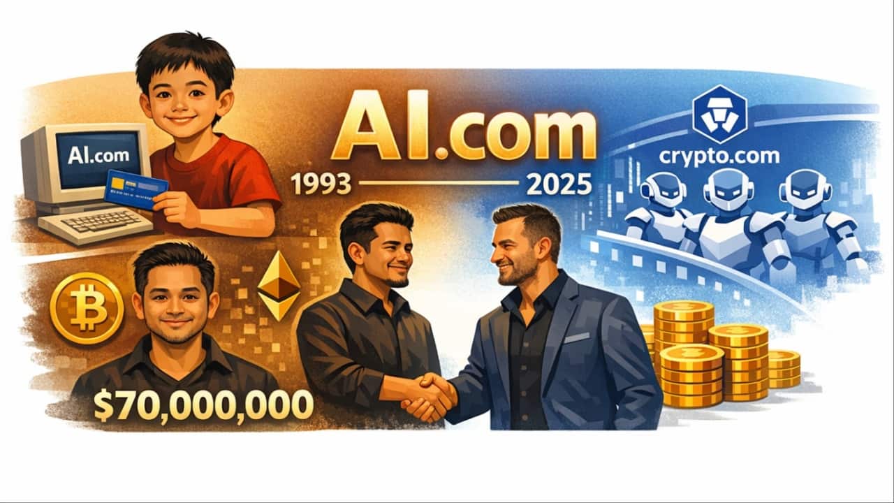 Malaysian man bought AI.com domain in 1993 for Rs 300, sells it for Rs 634 crore to ‘Crypto’ firm