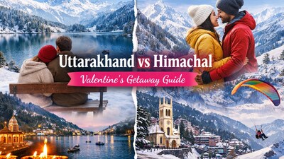 Uttarakhand or Himachal Pradesh? Two Himalayan states, two very different romantic experiences for couples planning a Valentine’s escape.