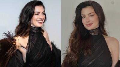 Anne Hathaway at Ralph Lauren Show