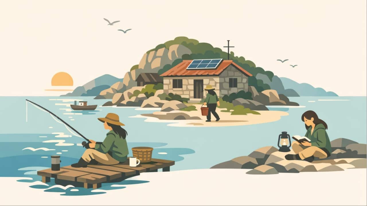 After working in Beijing for 20 years, woman quits, moves to uninhabited island for 'inner peace'