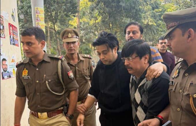 Lamborghini crash: Shivam Mishra arrested from Kanpur; first visuals of arrest surface | Watch