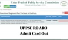 UPPSC RO ARO Admit Card 2026 Released, Link to Download Here