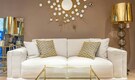 How to use gold-finished accents with earthy tones and muted pastels to give your room a refined, rich look