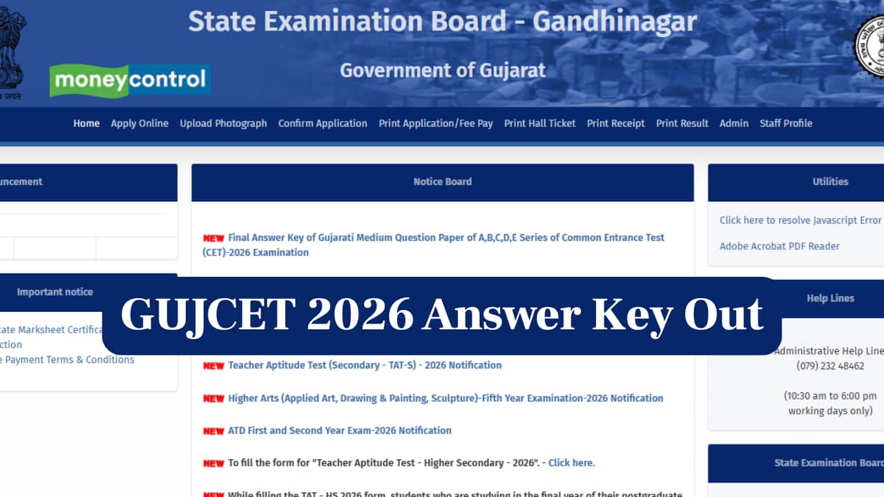 GUJCET 2026 Answer Key Out for Gujarati and English Exams, Link Here