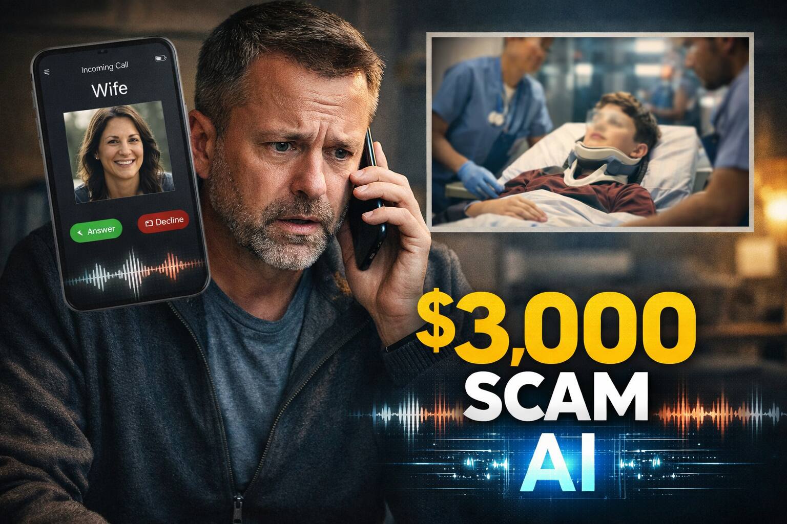 “Our son is hurt…” The terrifying AI voice scam that nearly tricked a father into sending $3,000