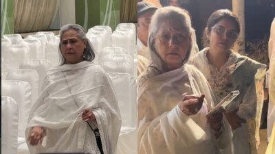 Jaya Bachchan attends Ramanand Sagar's son Anand SagJaya Bachchan attends Ramanand Sagar's son Anand Sagar’s prayer meet, tells Paparazzi “Rasta Dijiye Please”ar’s prayer meet, tells Paparazzi “Rasta Dijiye Please”