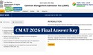CMAT 2026 Final Answer Key Released, Direct Link to Download Here