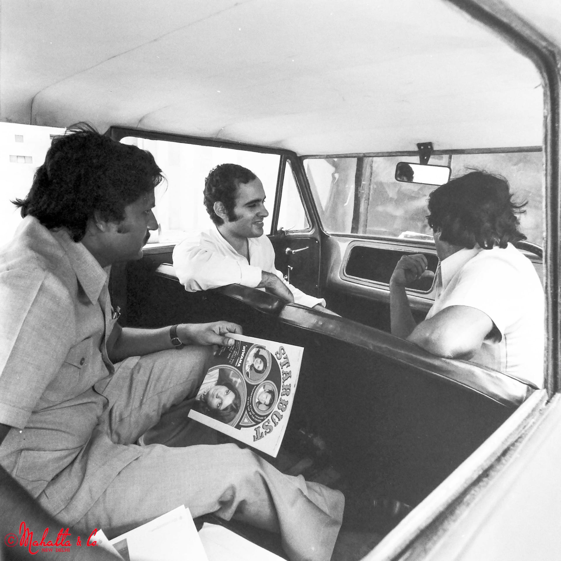 Sanjay Gandhi is photographed in the passenger seat of this made-in-India car. Gandhi had set up Maruti Motors in 1971, with the dream of manufacturing a small car entirely in India. Challenges and delays abounded, and the company was on the brink of dissolution until Japanese car maker Suzuki agreed to buy stake in the beleaguered Maruti in 1981. (Photos courtesy Mahatta &amp; Sons)