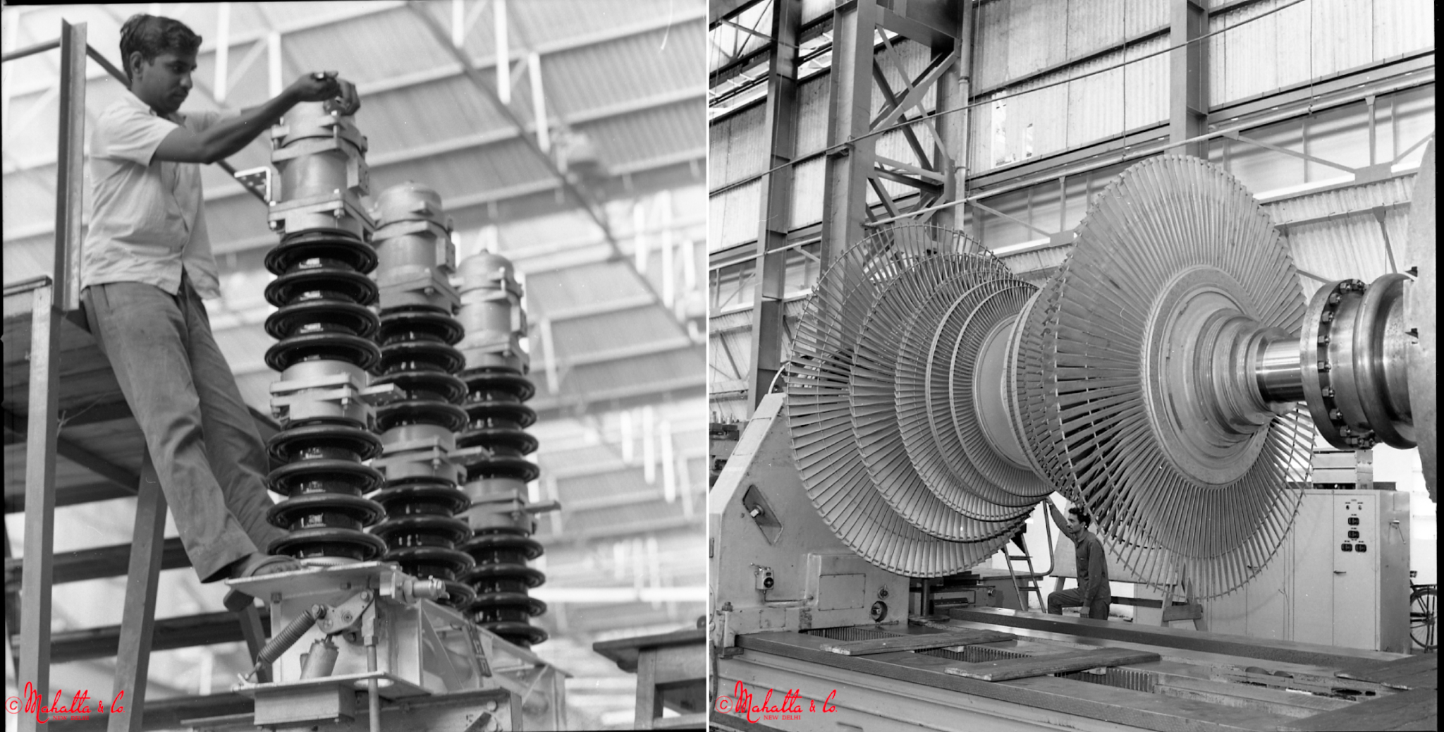 Around 1976-77, Bharat Heavy Electricals Ltd (BHEL) commissioned the studio to make pictures of factories where it made turbines. (Photo courtesy Mahatta &amp; Sons)