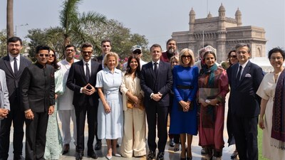 Bollywood celebs meet French President Emmanuel Macron