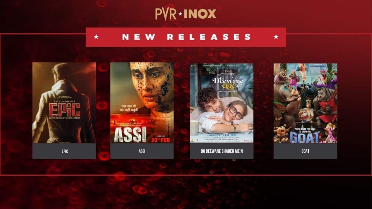 PVR INOX unveils eclectic line-up: From soulful romance to high-octane animation (20–26 Feb 2026)
