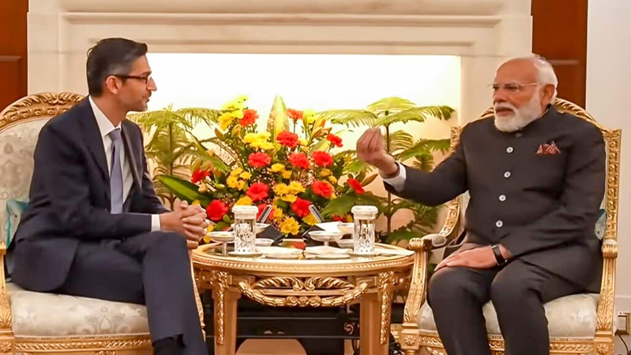 PM Modi meets Google CEO Sundar Pichai at India AI Impact Summit 2026