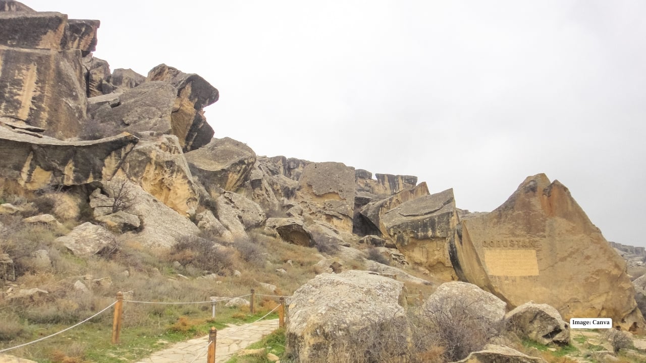 2. Gobustan National Park: Mud volcanoes and ancient rock art Located about an hour from Baku, Gobustan National Park is known for its prehistoric rock carvings and unique mud volcanoes — Azerbaijan is home to nearly half of the world’s mud volcanoes. The Gobustan National Park Museum provides context to the petroglyphs that date back thousands of years, offering insight into early human settlements in the region.