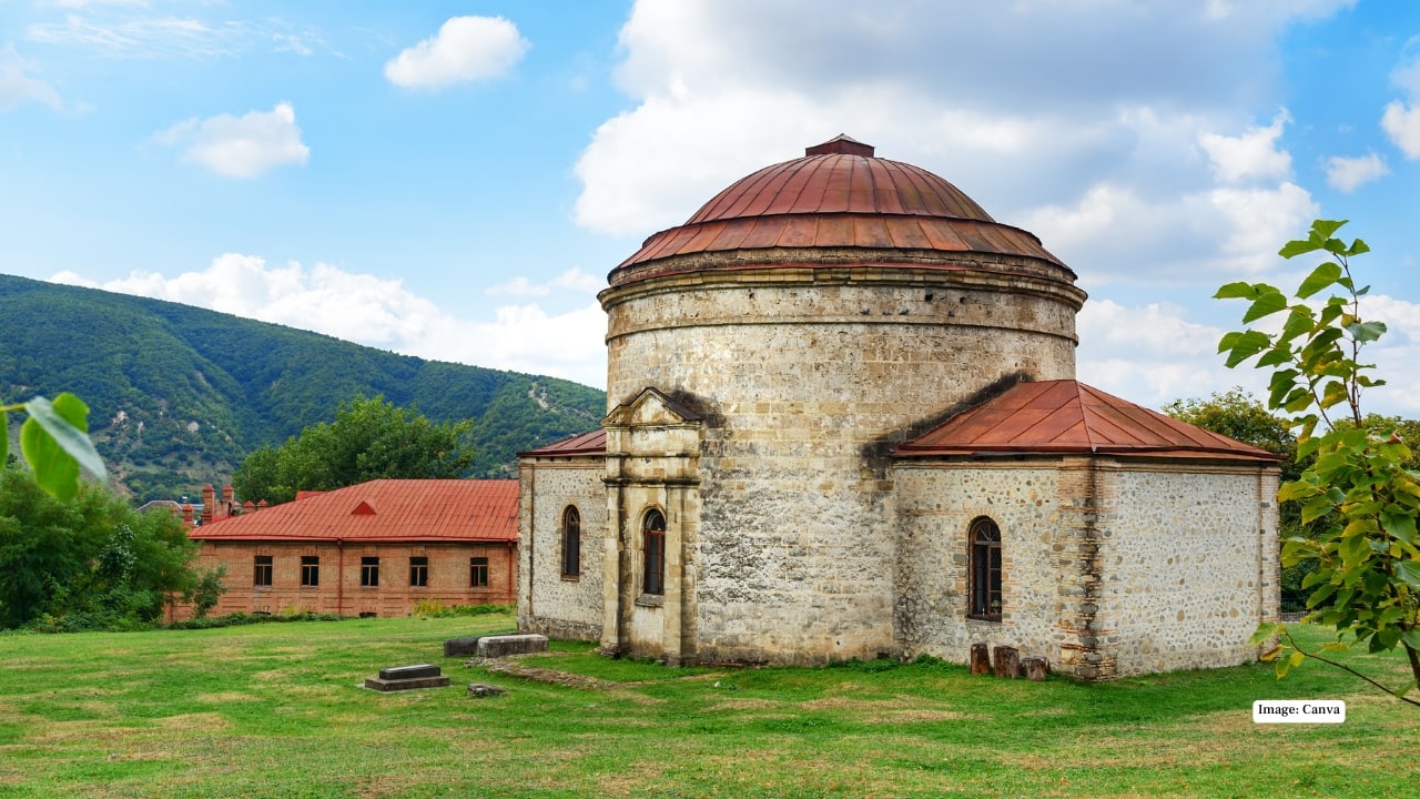 3. Sheki: Silk Road charm in the Caucasus foothills The historic town of Sheki is famed for its caravanserais and the ornate Sheki Khan’s Palace, known for its intricate stained-glass windows (shebeke). Surrounded by lush mountains, Sheki offers a slower pace and a glimpse into Azerbaijan’s Silk Road trading past.
